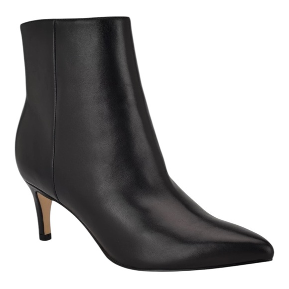 NWT Nine West Sheeba Black Ankle Boots with Stiletto Heel Women's Shoe Size 8.5 - Picture 1 of 15